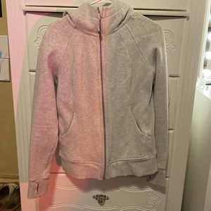 Gray Lululemon Scuba Full-Zip Hoodie